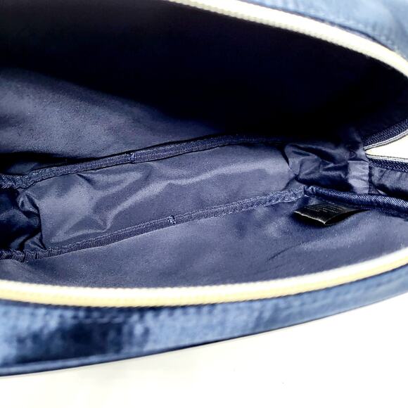 NWT Innisfree Blue and Gold Speckled Beauty Pouch Cosmetic Bag - Picture 6 of 11